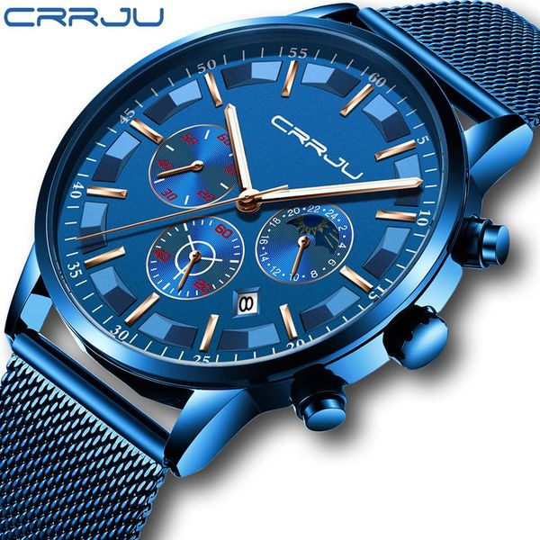 mens sport watches crrju brand luxury quartz full steel male clock military camping waterproof chronograph relogio masculino270a, Slivery;brown
mens sport watches crrju brand luxury quartz full steel male clock military camping waterproof chronograph relogio masculino270a, Slivery;brown