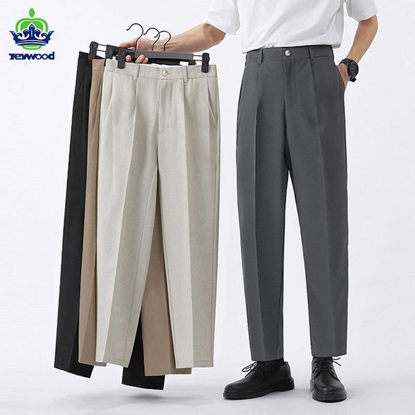 pants spring autumn suit pants men slim work elastic waist soft formal trousers male korea black grey brand clothing plus size 40 42
pants spring autumn suit pants men slim work elastic waist soft formal trousers male korea black grey brand clothing plus size 40 42