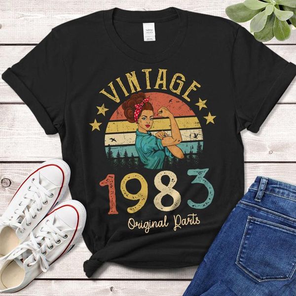 t-shirt vintage 1983 original parts tshirt 39 years old 39th birthday gift idea women girls mom wife daughter funny retro tshirt, White
t-shirt vintage 1983 original parts tshirt 39 years old 39th birthday gift idea women girls mom wife daughter funny retro tshirt, White