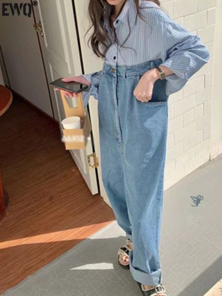 women's jumpsuits rompers ewq two-piece jeans for women's patchwork striped high waist denim jumpsuit spring splicing jumpsuits 16, Black;white
women's jumpsuits rompers ewq two-piece jeans for women's patchwork striped high waist denim jumpsuit spring splicing jumpsuits 16, Black;white