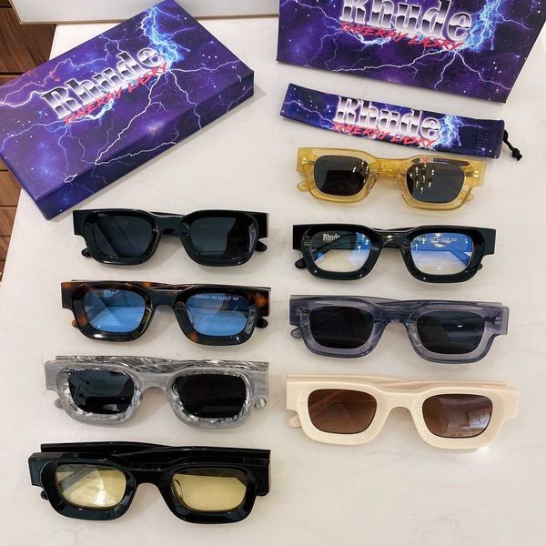 american fashion brand rhude102 sunglasses ins super fire personalized men's and women's premium goods, White;black
american fashion brand rhude102 sunglasses ins super fire personalized men's and women's premium goods, White;black