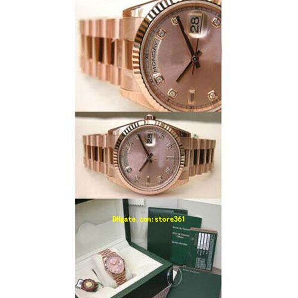 wristwatches with original box casual modern men's watches day-date president 118235 18k gold pink diamond dial 2849, Slivery;brown
wristwatches with original box casual modern men's watches day-date president 118235 18k gold pink diamond dial 2849, Slivery;brown