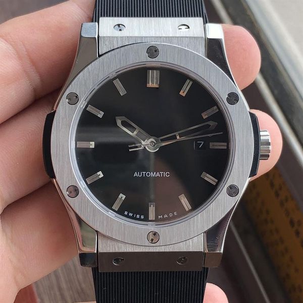 luxury men's watch rubber strap stainless steel case automatic mechanical movement wristwatches 44mm mens wa291q, Slivery;brown
luxury men's watch rubber strap stainless steel case automatic mechanical movement wristwatches 44mm mens wa291q, Slivery;brown