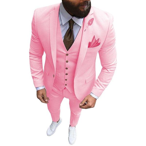 blazers new pink men's 3 pieces suit formal business notch lapel slim fit tuxedos man blazer for wedding(blazer+vest+pants), White;black
blazers new pink men's 3 pieces suit formal business notch lapel slim fit tuxedos man blazer for wedding(blazer+vest+pants), White;black