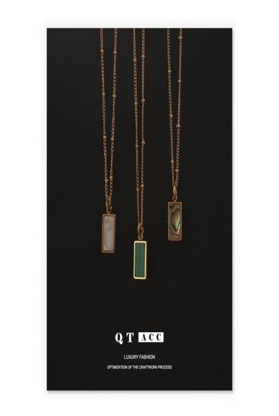 pendant necklaces shell malachite pendants stainless steel plated gold for women designer trendy party jewellery accessories 2021 3187508, Silver
pendant necklaces shell malachite pendants stainless steel plated gold for women designer trendy party jewellery accessories 2021 3187508, Silver