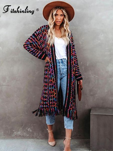 sweaters fitshinling bohemian vintage women's cardigan winter clothing fringe colorful slim long jacket female fashion knitted coat new, White;black
sweaters fitshinling bohemian vintage women's cardigan winter clothing fringe colorful slim long jacket female fashion knitted coat new, White;black