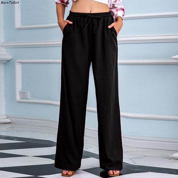 capris borntogirl 2022 casual straight pants for women streetwear fashion high waist black red green capris pants cotton linen trousers, Black;white
capris borntogirl 2022 casual straight pants for women streetwear fashion high waist black red green capris pants cotton linen trousers, Black;white