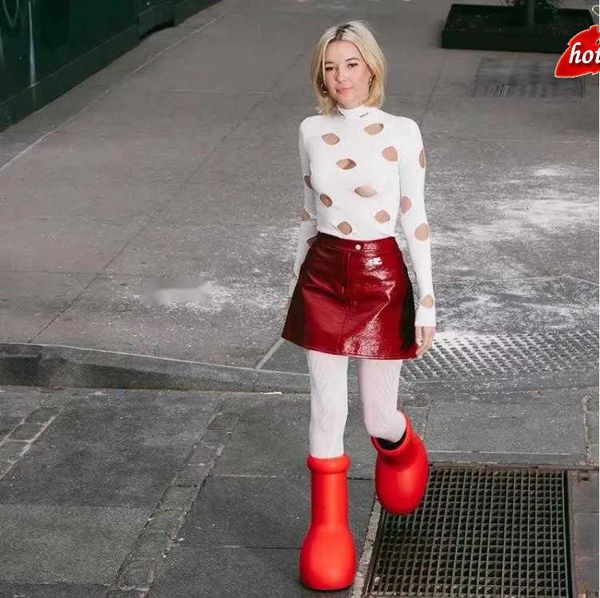 mschf men and women rian boots pvc rubber beeled platform knee-high tall booties astro boy big red boot waterproof welly shoes oook dgs', Black
mschf men and women rian boots pvc rubber beeled platform knee-high tall booties astro boy big red boot waterproof welly shoes oook dgs', Black