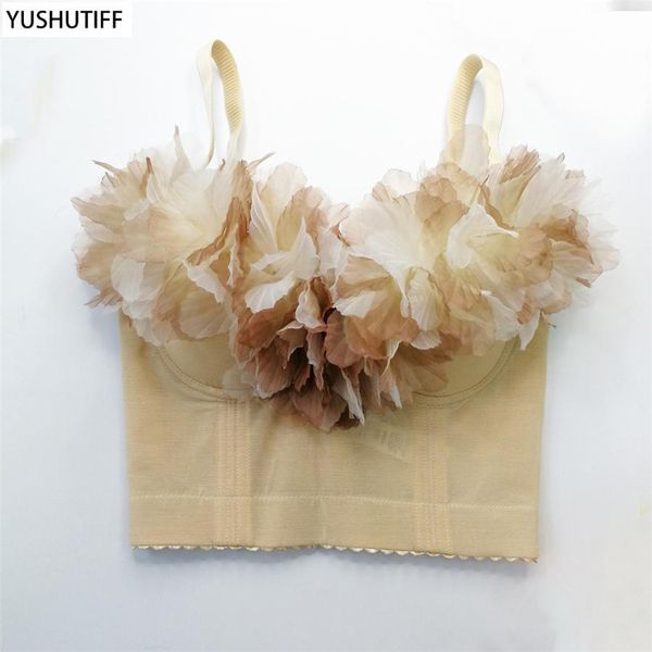 t-shirt women fashion floral nightclub party crop with built in bra cropped female ladies corset off shoulder push up chest, White
t-shirt women fashion floral nightclub party crop with built in bra cropped female ladies corset off shoulder push up chest, White