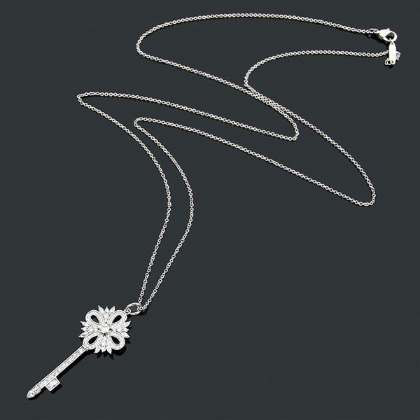 luxury key full diamond necklace female stainless steel couple designer diamond pendant christmas gift accessories whole with 172d, Silver
luxury key full diamond necklace female stainless steel couple designer diamond pendant christmas gift accessories whole with 172d, Silver