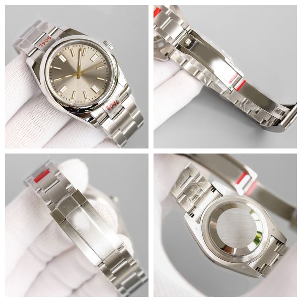 

High quality men's watch 41mm/36mm women's 904L strap grey dial watch luminous sapphire waterproof watch Montreux Luxury Jason 007