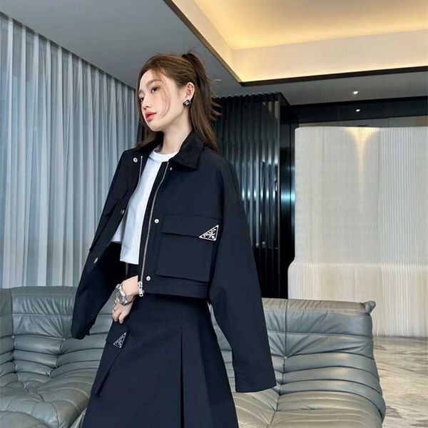 26% off clothing designer quality family spring/summer new workwear style nylon pocket short jacket coat+large swing split half skirt versat, White
26% off clothing designer quality family spring/summer new workwear style nylon pocket short jacket coat+large swing split half skirt versat, White