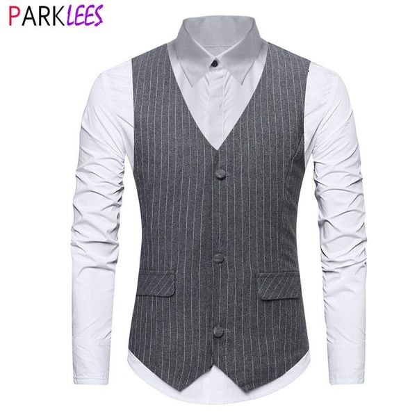 blazers mens gray pin stripe dress vest 2021 brand slim fit v neck sleeveless suit vest men british formal business chalecos para hombre, White;black
blazers mens gray pin stripe dress vest 2021 brand slim fit v neck sleeveless suit vest men british formal business chalecos para hombre, White;black