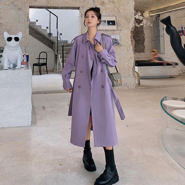 fur women's windbreaker loose spring autumn purple ladies trench coat long big size double breasted lapel simplicity cloak female j2, Black
fur women's windbreaker loose spring autumn purple ladies trench coat long big size double breasted lapel simplicity cloak female j2, Black