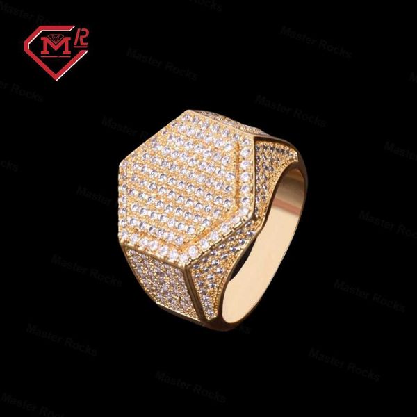 designer jewelry rocks gold plated ring iced out 925 sterling silver men's hip hop hexagon moissanite ring
designer jewelry rocks gold plated ring iced out 925 sterling silver men's hip hop hexagon moissanite ring