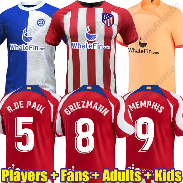 athletic madrids soccer jerseys 2023 2024 griezmann memphis r.de paul morata football shirts player version men kids kit koke witsel saul m., Black;yellow
athletic madrids soccer jerseys 2023 2024 griezmann memphis r.de paul morata football shirts player version men kids kit koke witsel saul m., Black;yellow