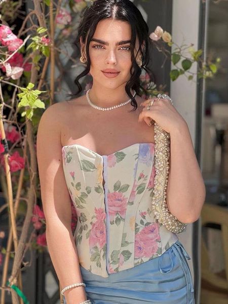 tanks xeasy women vintage floral print fashion party nightclub tube 2022 summer chic streetwear, Black;white
tanks xeasy women vintage floral print fashion party nightclub tube 2022 summer chic streetwear, Black;white