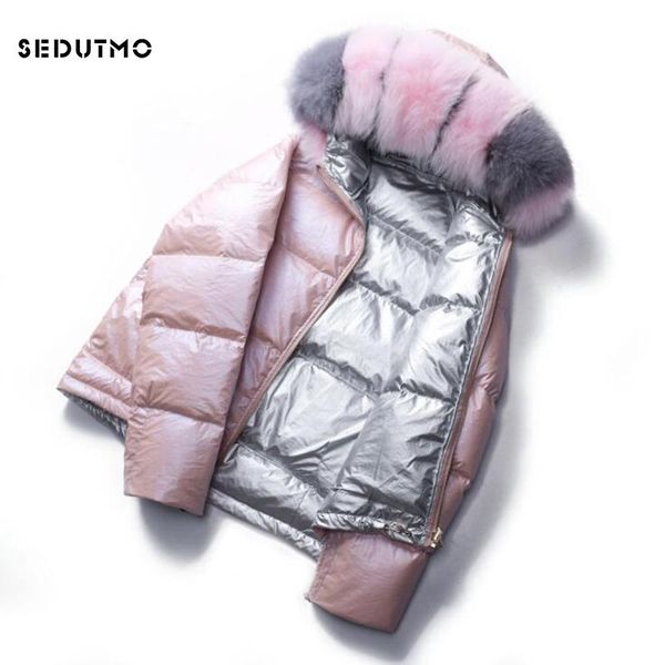 parkas sedutmo winter down jackets womens two side wear fur hooded oversize short coat warm casual spring puffer jacket ed917, Black
parkas sedutmo winter down jackets womens two side wear fur hooded oversize short coat warm casual spring puffer jacket ed917, Black