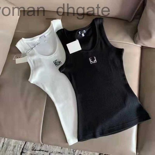 women's tanks & camis designer 22 summer new logo embroidery elastic fine rib knit tank versatile women 8mss, White
women's tanks & camis designer 22 summer new logo embroidery elastic fine rib knit tank versatile women 8mss, White