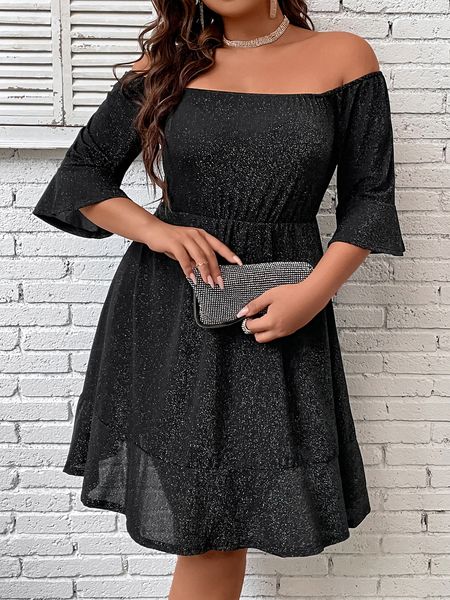 casual dresses plus size glitter elegant 4xl midi dress for women summer curvis cocktail evening party large clothing 230421, Black;gray
casual dresses plus size glitter elegant 4xl midi dress for women summer curvis cocktail evening party large clothing 230421, Black;gray