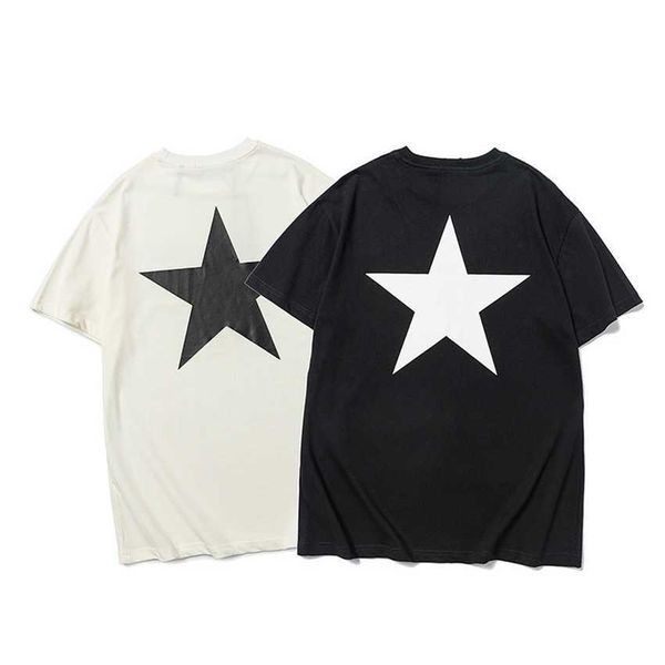 fashion fog pentagram street double thread limited round neck men's and women's same short sleeved t-shirt, White;black
fashion fog pentagram street double thread limited round neck men's and women's same short sleeved t-shirt, White;black