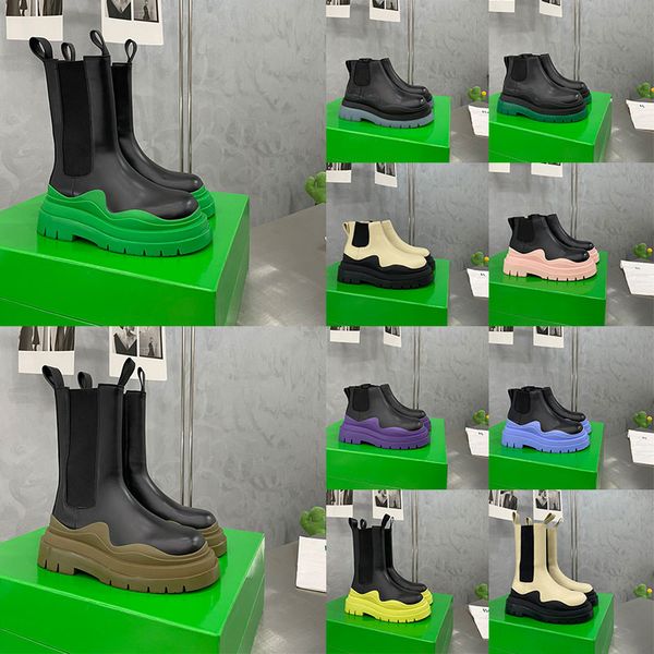 size 35-44 men designer boots tire leather women half ankle boots mens fashion wave black green clear colored rubber outsole elastic webbing
size 35-44 men designer boots tire leather women half ankle boots mens fashion wave black green clear colored rubber outsole elastic webbing