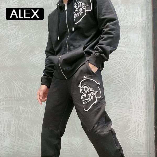 pants alex plein sweatpants skulls embroidery track pants mens fashion streetwear hip hop men clothing leisure wear 100% cotton 2021, Black
pants alex plein sweatpants skulls embroidery track pants mens fashion streetwear hip hop men clothing leisure wear 100% cotton 2021, Black
