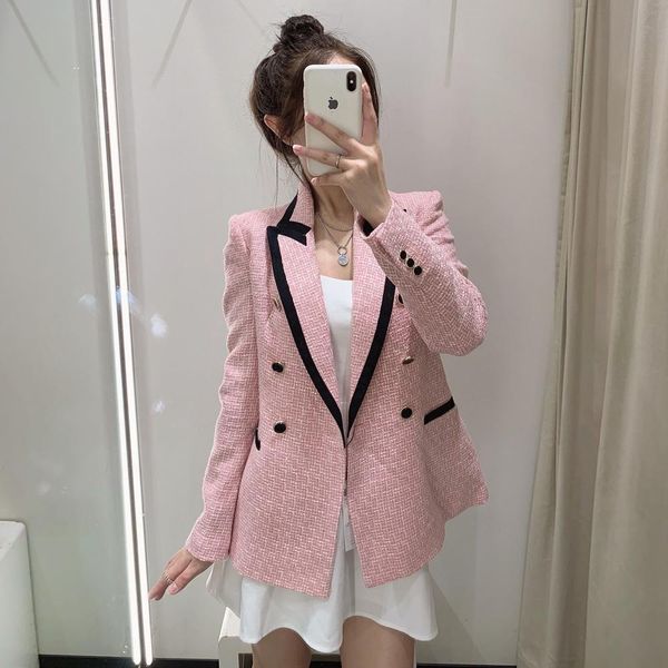 pants xitimeao women fashion double breasted tweed check blazers coat vintage long sleeve pockets female outerwear chic, White
pants xitimeao women fashion double breasted tweed check blazers coat vintage long sleeve pockets female outerwear chic, White