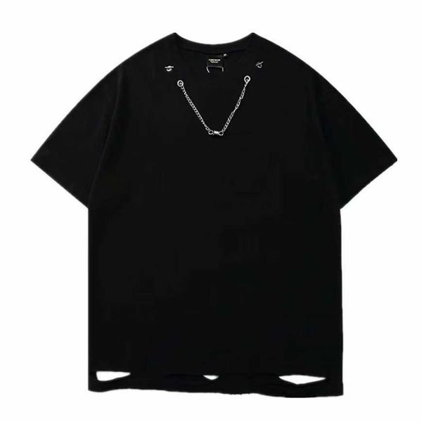 32% off street hem with holes in loose round neck and short men's trendy hip-hop personality solid color chain half sleeved t-shirt, White;black
32% off street hem with holes in loose round neck and short men's trendy hip-hop personality solid color chain half sleeved t-shirt, White;black