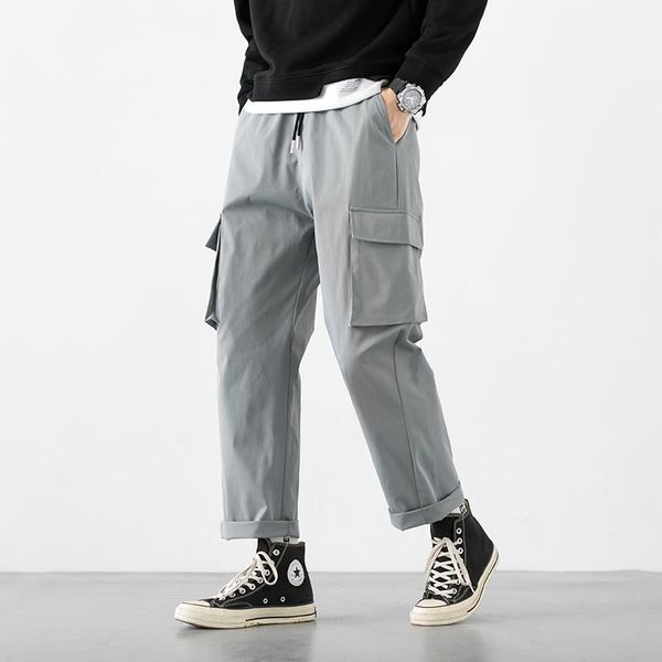pants spring summer new youth fashion trend multi pocket korean loose sports casual pants men's wide leg straight versatile trousers, Black
pants spring summer new youth fashion trend multi pocket korean loose sports casual pants men's wide leg straight versatile trousers, Black