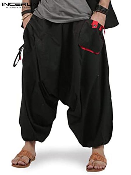 pants fashion men harem pants joggers streetwear elastic waist loose pockets drop crotch trousers men 2022 solid pants incerun s5xl, Black
pants fashion men harem pants joggers streetwear elastic waist loose pockets drop crotch trousers men 2022 solid pants incerun s5xl, Black