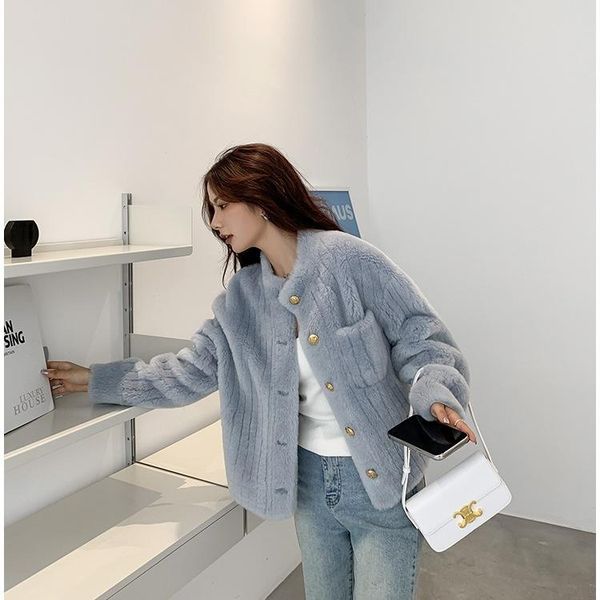 dress new anti season small standing collar lamb hair fur body sheep sheared down coat short fur young coat women, White
dress new anti season small standing collar lamb hair fur body sheep sheared down coat short fur young coat women, White