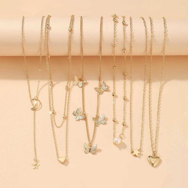 pendant necklaces new creative simple fashionable elegant women's jewelry moon xingx necklace 7-piece set w0421, Silver
pendant necklaces new creative simple fashionable elegant women's jewelry moon xingx necklace 7-piece set w0421, Silver