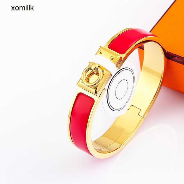 hermm designer bracelet aijia h lock button high version letter enamel style titanium steel clasp 6wxu, Black
hermm designer bracelet aijia h lock button high version letter enamel style titanium steel clasp 6wxu, Black