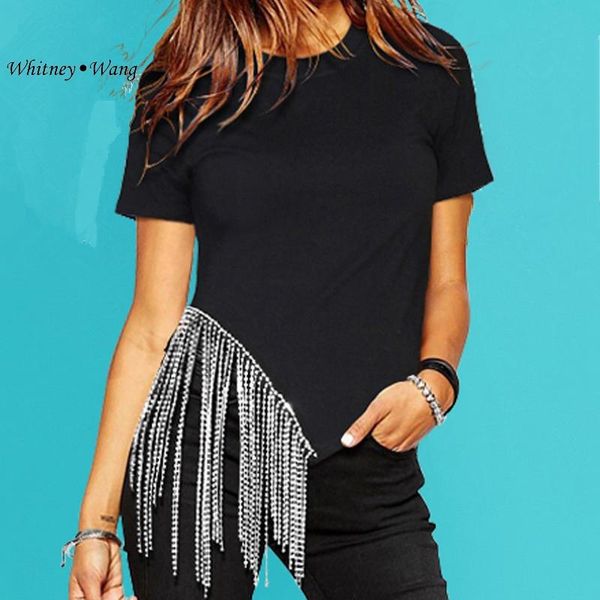 t-shirt whitney wang designer style 2022 spring summer fashion streetwear diamonds tassel tshirt women tees lady, White
t-shirt whitney wang designer style 2022 spring summer fashion streetwear diamonds tassel tshirt women tees lady, White