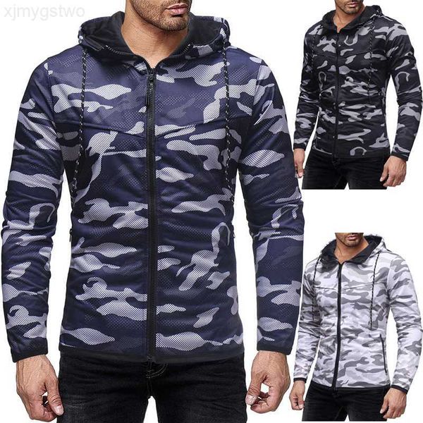 men's fashion casual cardigan hoodies slim hooded camouflage print outdoor sports fitness running wear street dressyax4, Black
men's fashion casual cardigan hoodies slim hooded camouflage print outdoor sports fitness running wear street dressyax4, Black
