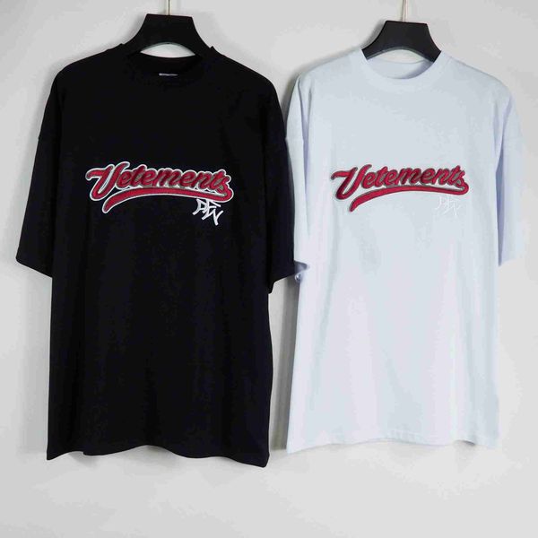 t shirt chao brand vtm heavy industry letter embroidery short sleeve t-shirt high street round neck men's and women's casual loose, White;black
t shirt chao brand vtm heavy industry letter embroidery short sleeve t-shirt high street round neck men's and women's casual loose, White;black