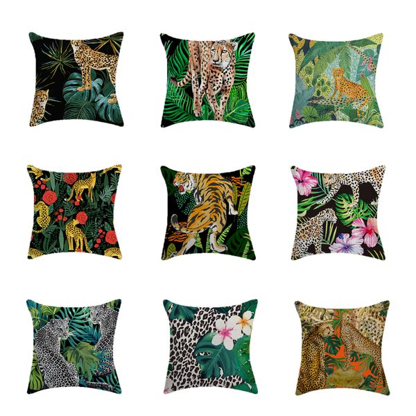

Tropical Plants Pattern Decorative Pillowcase Cushion Cover Throw Pillow Cover Sofa Decoration Pillowcover 45x45cm