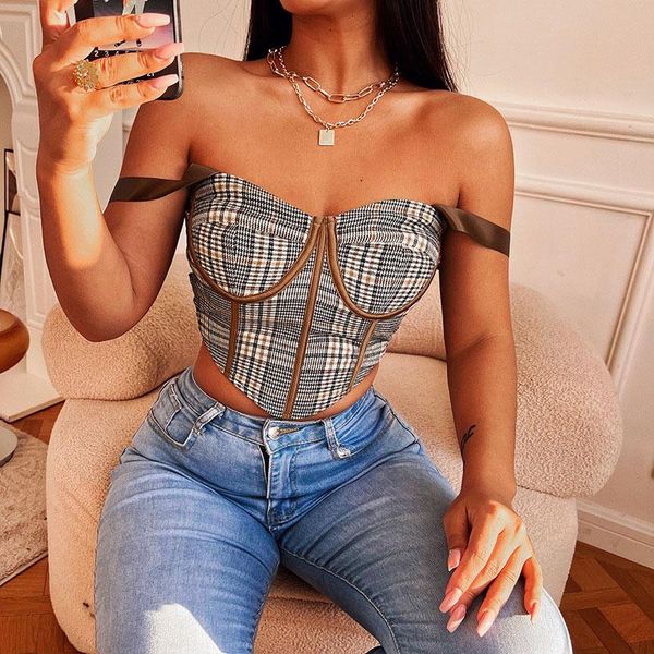 t-shirt 2022 women camis crop summer plaid printed tees spring slim fit bandage strap tank tshirts bodycon for female, White
t-shirt 2022 women camis crop summer plaid printed tees spring slim fit bandage strap tank tshirts bodycon for female, White