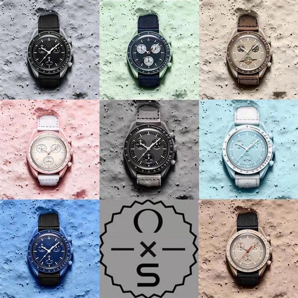 moonswatch bioceramic planet watches full function quarz chronograph watch mission to mercury 42mm nylon luxury watch limited edit2970, Slivery;brown
moonswatch bioceramic planet watches full function quarz chronograph watch mission to mercury 42mm nylon luxury watch limited edit2970, Slivery;brown