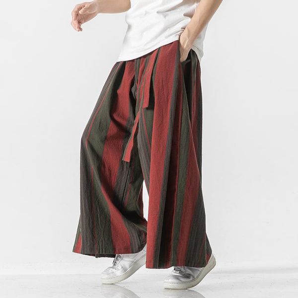 pants 2022 men striped wide leg pants men cotton joggers retro trousers man chinese style linen pants male big crotch nepal robe pants, Black
pants 2022 men striped wide leg pants men cotton joggers retro trousers man chinese style linen pants male big crotch nepal robe pants, Black