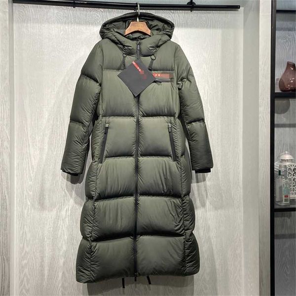 family's three corner standard white goose thick hooded women's down winter new long bread jacket, Black
family's three corner standard white goose thick hooded women's down winter new long bread jacket, Black