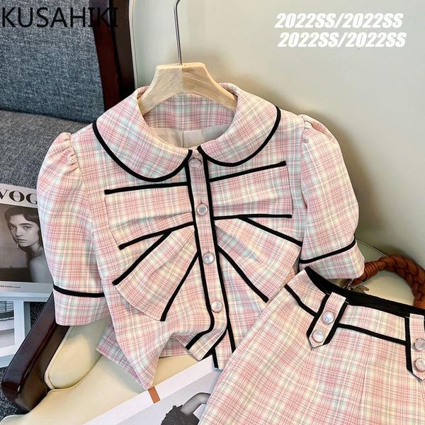 dress kusahiki sweet chic plaid women sets korean puff sleeve peter pan collar short + high waist wide leg shorts 2022 summer new, White
dress kusahiki sweet chic plaid women sets korean puff sleeve peter pan collar short + high waist wide leg shorts 2022 summer new, White