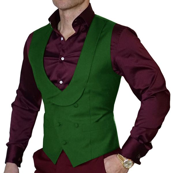 blazers slim fit men's suit vest shawl collar double breasted sleeveless jackets korean version business waistcoat for wedding, White;black
blazers slim fit men's suit vest shawl collar double breasted sleeveless jackets korean version business waistcoat for wedding, White;black