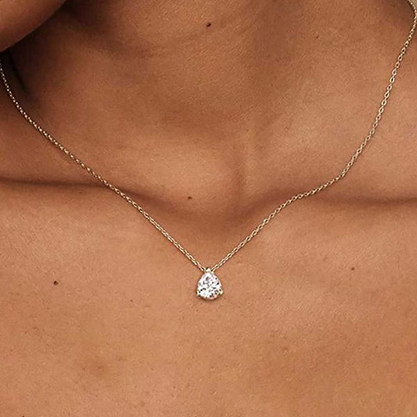 pendant necklaces waterdrop crystal pendant necklace for women korean fashion gold color geometric zircon choker chain on neck accessories j, Silver
pendant necklaces waterdrop crystal pendant necklace for women korean fashion gold color geometric zircon choker chain on neck accessories j, Silver
