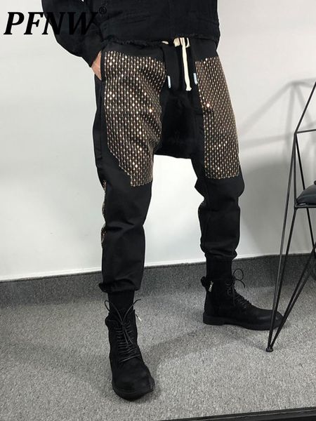 pants pfnw sequin stitching harem pants men's hip hop style streetwear elastic waist casual loose harajuku trousers male 12a1593, Black
pants pfnw sequin stitching harem pants men's hip hop style streetwear elastic waist casual loose harajuku trousers male 12a1593, Black