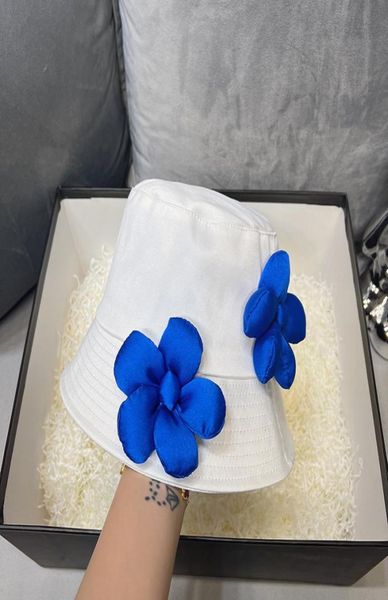 flower fisherman hat summer bucket hats0123456789103279482, Blue;gray