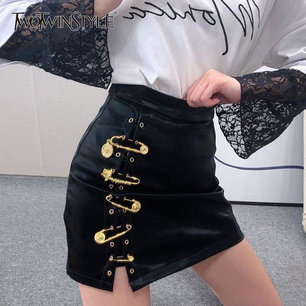 dresses twotwinstyle patchwork pins asymmetrical women's skirts high waist pu leather casual mini skirt for female 2020 fashion clothin, White;black
dresses twotwinstyle patchwork pins asymmetrical women's skirts high waist pu leather casual mini skirt for female 2020 fashion clothin, White;black