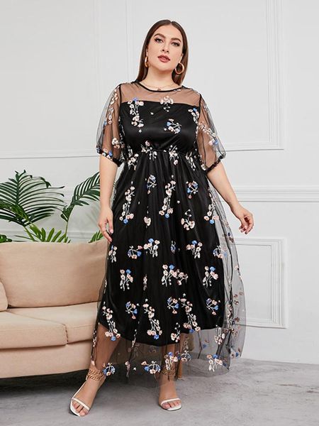 dresses plus size for women clothing 2022 summer casual dress fashion women's elegant party evening embroidery flowers maxi dresses, Black
dresses plus size for women clothing 2022 summer casual dress fashion women's elegant party evening embroidery flowers maxi dresses, Black