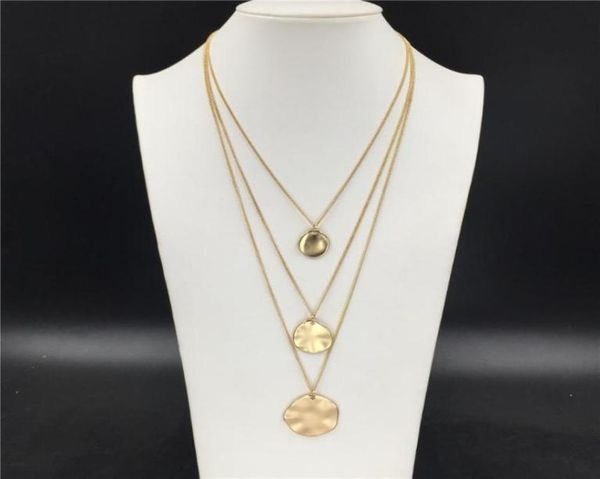 pendant necklaces trendy gold color plating hammered effect round disc layered necklace for women bohemia elegant jewelrypendan4761926, Silver
pendant necklaces trendy gold color plating hammered effect round disc layered necklace for women bohemia elegant jewelrypendan4761926, Silver